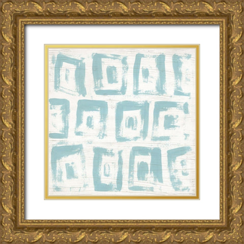 Decorative Signals VII Gold Ornate Wood Framed Art Print with Double Matting by Vess, June Erica