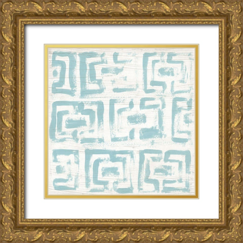 Decorative Signals IX Gold Ornate Wood Framed Art Print with Double Matting by Vess, June Erica