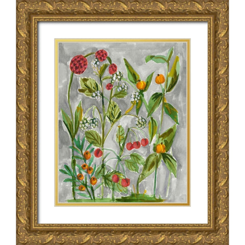 Dear Nature II Gold Ornate Wood Framed Art Print with Double Matting by Wang, Melissa