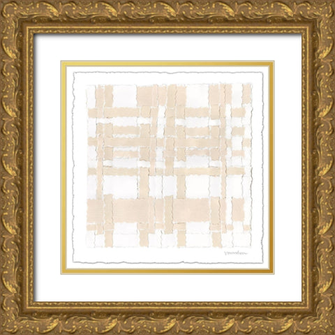 Saddle Stitch I Gold Ornate Wood Framed Art Print with Double Matting by Lam, Vanna