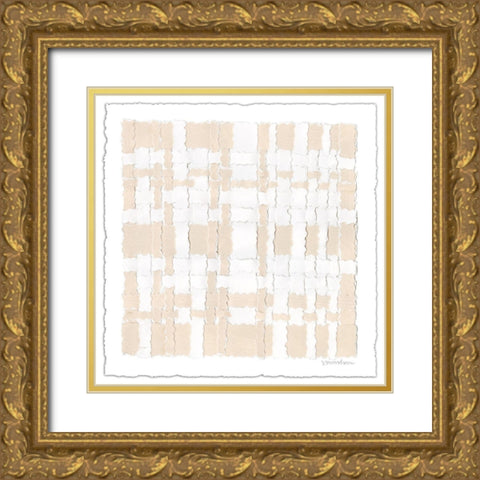 Saddle Stitch II Gold Ornate Wood Framed Art Print with Double Matting by Lam, Vanna