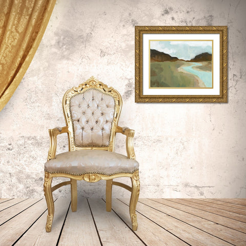 Coldwater Hills I Gold Ornate Wood Framed Art Print with Double Matting by Green, Jacob