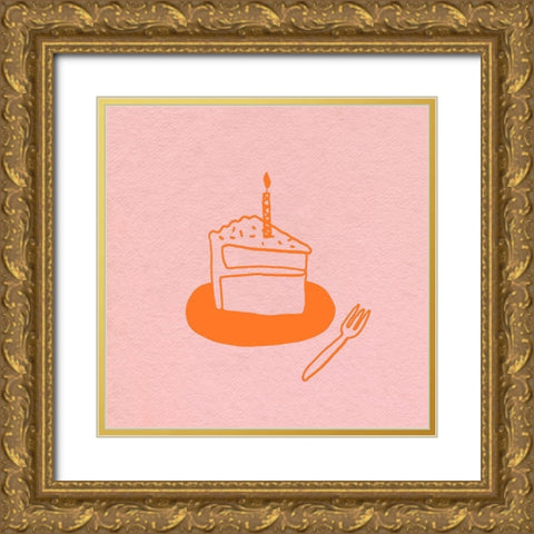 Lets Order Dessert II Gold Ornate Wood Framed Art Print with Double Matting by Sizemore, Natalie