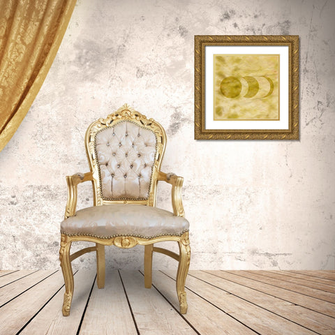 Tie Dye Moon II Gold Ornate Wood Framed Art Print with Double Matting by Sizemore, Natalie