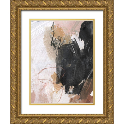 Unbleached Neutrals III Gold Ornate Wood Framed Art Print with Double Matting by Parker, Jennifer Paxton