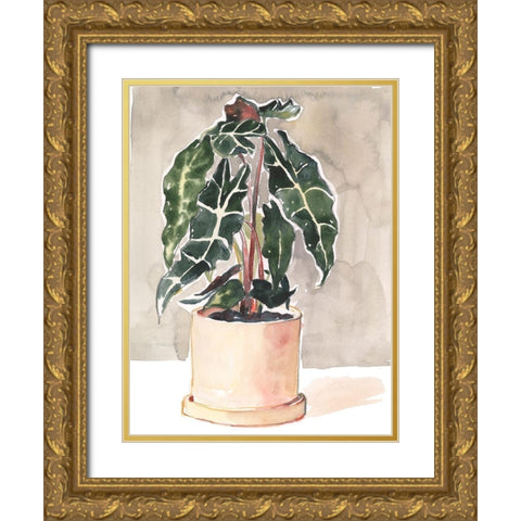 Potted Houseplant I Gold Ornate Wood Framed Art Print with Double Matting by Parker, Jennifer Paxton