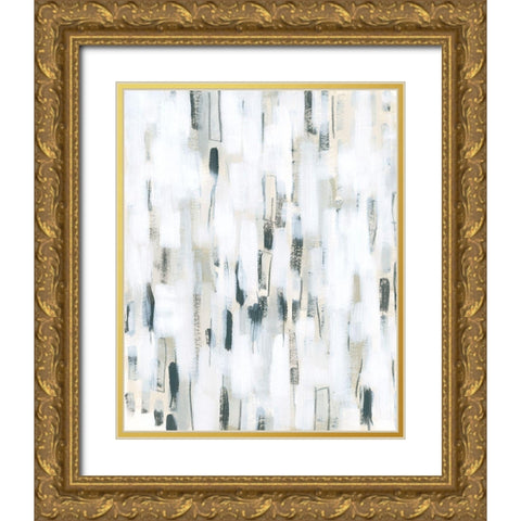 Cinder Marks I Gold Ornate Wood Framed Art Print with Double Matting by Vess, June Erica