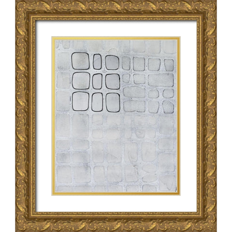 Lumen Colour I Gold Ornate Wood Framed Art Print with Double Matting by Lam, Vanna