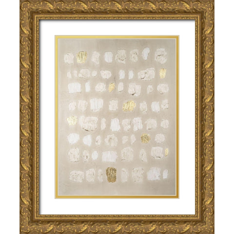 Embellished Cobblestone I Gold Ornate Wood Framed Art Print with Double Matting by Lam, Vanna