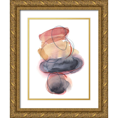 Balancing Act I Gold Ornate Wood Framed Art Print with Double Matting by Harper, Ethan