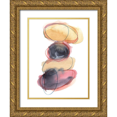 Balancing Act II Gold Ornate Wood Framed Art Print with Double Matting by Harper, Ethan