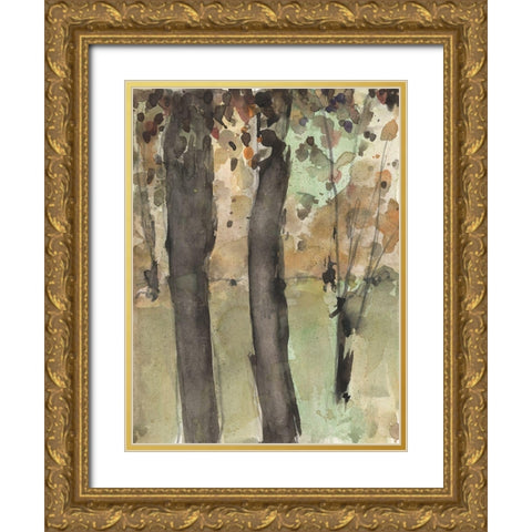 Under the Tree Confetti I Gold Ornate Wood Framed Art Print with Double Matting by Dixon, Samuel