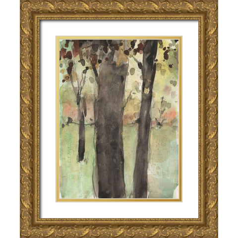 Under the Tree Confetti II Gold Ornate Wood Framed Art Print with Double Matting by Dixon, Samuel