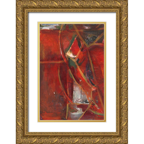 City Life II Gold Ornate Wood Framed Art Print with Double Matting by Combs, Joyce