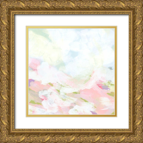 Rose Dapple Valley II Gold Ornate Wood Framed Art Print with Double Matting by Vess, June Erica