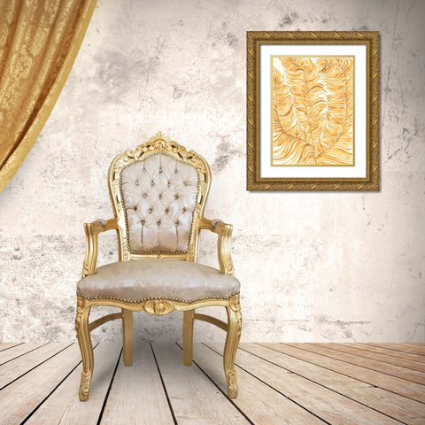 Quiet Harmony IV Gold Ornate Wood Framed Art Print with Double Matting by Moore, Regina