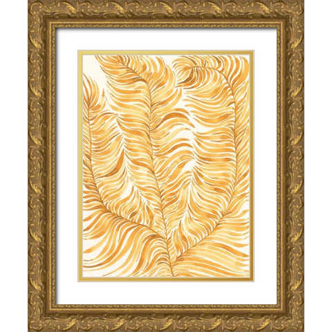 Quiet Harmony IV Gold Ornate Wood Framed Art Print with Double Matting by Moore, Regina