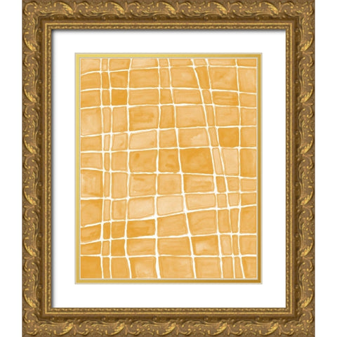 Square Bluff IV Gold Ornate Wood Framed Art Print with Double Matting by Moore, Regina