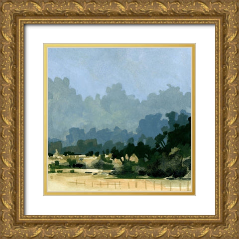 Wild Farmland III Gold Ornate Wood Framed Art Print with Double Matting by Caroline, Emma