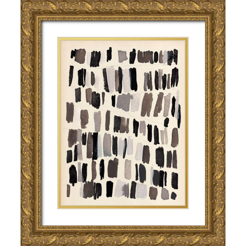 Chalk and Flint III Gold Ornate Wood Framed Art Print with Double Matting by Warren, Annie