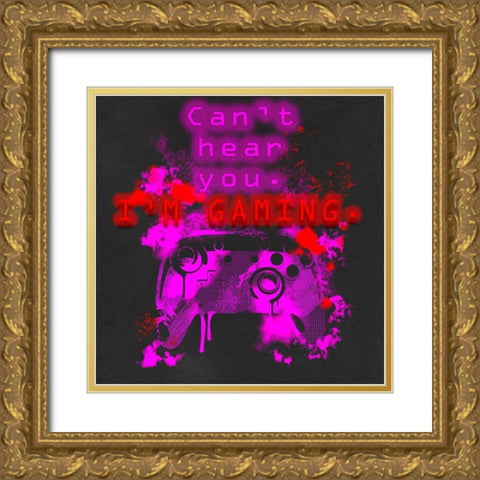 Control Freak IV Gold Ornate Wood Framed Art Print with Double Matting by Parker, Jennifer Paxton