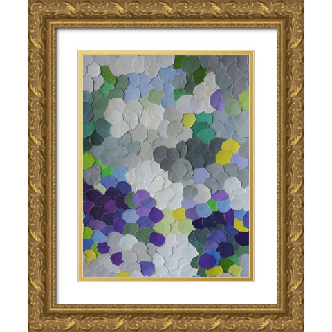 A Garden in Provence Gold Ornate Wood Framed Art Print with Double Matting by Good, Coco