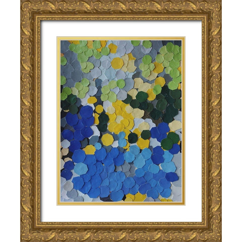 Lake Como Garden Gold Ornate Wood Framed Art Print with Double Matting by Good, Coco