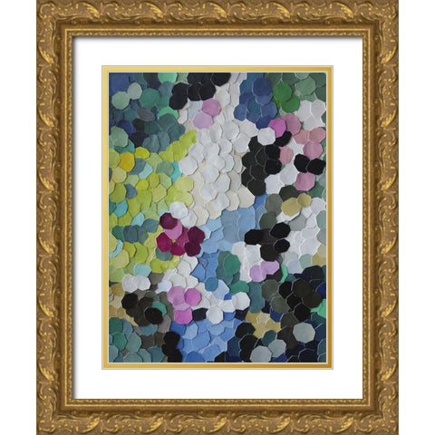 Walking through Waddesdon Gardens Gold Ornate Wood Framed Art Print with Double Matting by Good, Coco