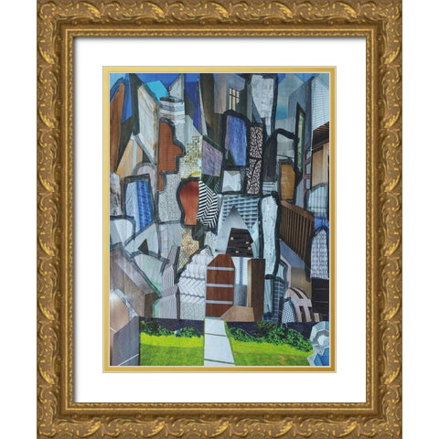 Chicago Grant Park Gold Ornate Wood Framed Art Print with Double Matting by Good, Coco