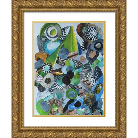 Siesta Beach Glass Gold Ornate Wood Framed Art Print with Double Matting by Good, Coco