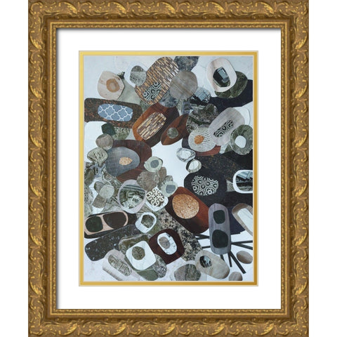 Nile River Boats Gold Ornate Wood Framed Art Print with Double Matting by Good, Coco