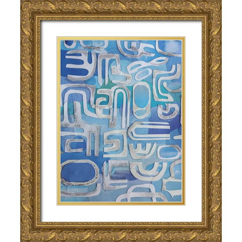 Siesta Key Gold Ornate Wood Framed Art Print with Double Matting by Good, Coco