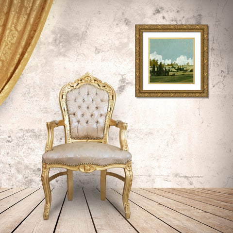 Lush Summer I Gold Ornate Wood Framed Art Print with Double Matting by Caroline, Emma