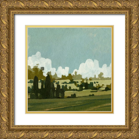 Lush Summer I Gold Ornate Wood Framed Art Print with Double Matting by Caroline, Emma