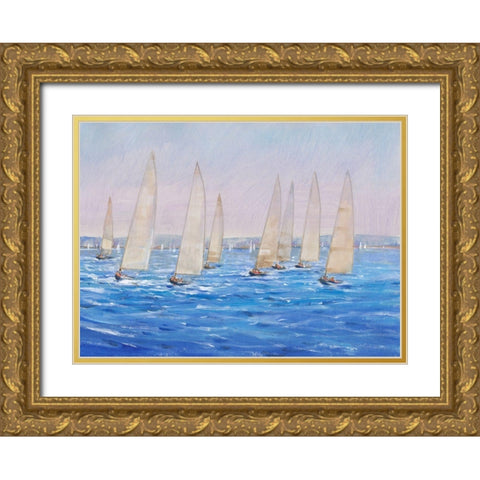 Sailing Event II Gold Ornate Wood Framed Art Print with Double Matting by OToole, Tim
