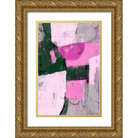 Party Mixer I Gold Ornate Wood Framed Art Print with Double Matting by Ashley, Erin