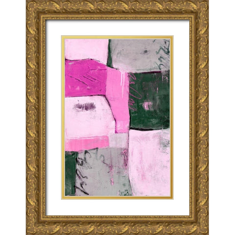 Party Mixer II Gold Ornate Wood Framed Art Print with Double Matting by Ashley, Erin