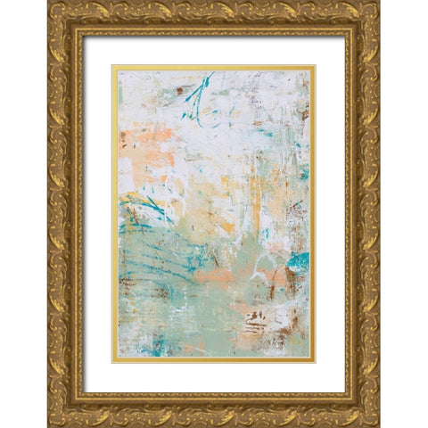 Island Jungle Gold Ornate Wood Framed Art Print with Double Matting by Ashley, Erin