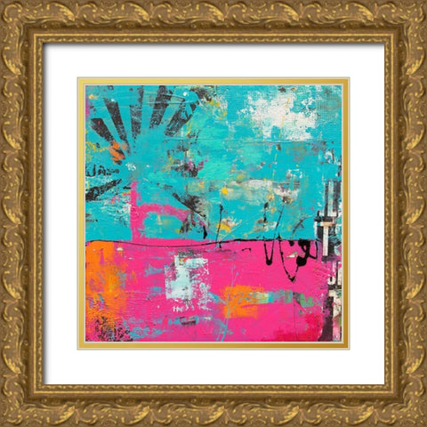 Colorful Emotion Gold Ornate Wood Framed Art Print with Double Matting by Ashley, Erin