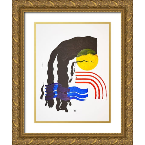 Shifting I Gold Ornate Wood Framed Art Print with Double Matting by Gianni, Katie