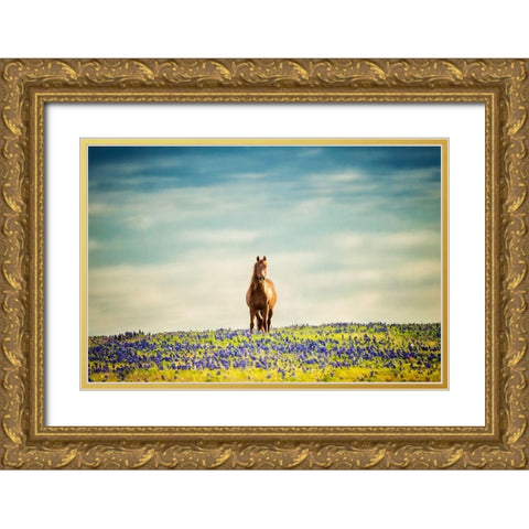 Sunlit Midwest II Gold Ornate Wood Framed Art Print with Double Matting by PHBurchett