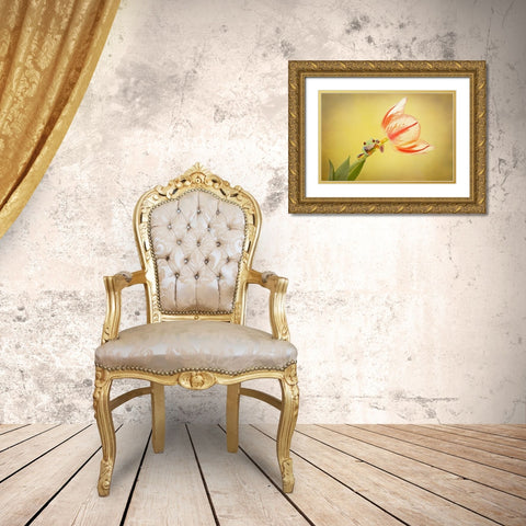 Hanging On VII Gold Ornate Wood Framed Art Print with Double Matting by PHBurchett
