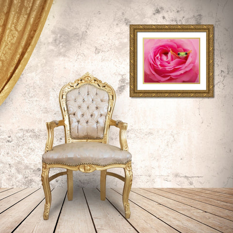 Hanging On VIII Gold Ornate Wood Framed Art Print with Double Matting by PHBurchett