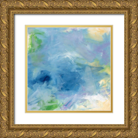Pastel Sundance I Gold Ornate Wood Framed Art Print with Double Matting by Guererra, Teodora