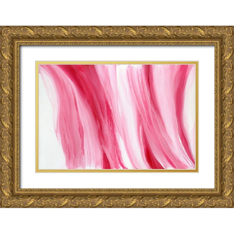 Peppermint Swirl Gold Ornate Wood Framed Art Print with Double Matting by Guererra, Teodora
