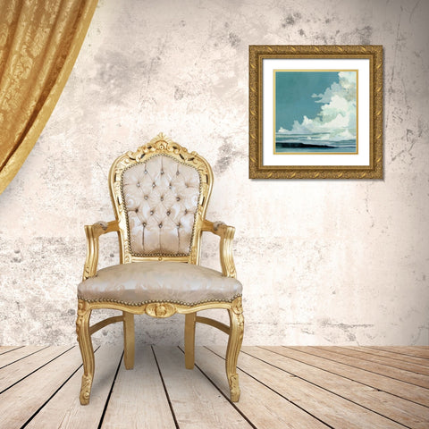Cloud Coverage I Gold Ornate Wood Framed Art Print with Double Matting by Caroline, Emma