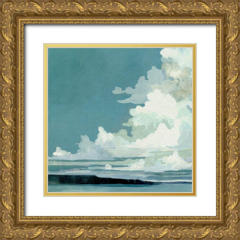 Cloud Coverage I Gold Ornate Wood Framed Art Print with Double Matting by Caroline, Emma