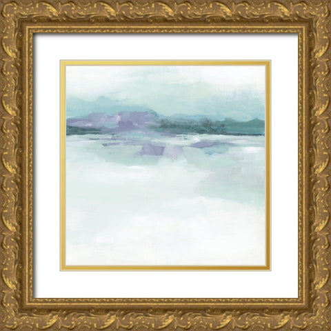 Lavender Ice Field I Gold Ornate Wood Framed Art Print with Double Matting by Vess, June Erica
