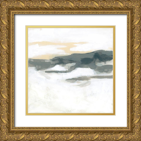 Snowfield Horizon I Gold Ornate Wood Framed Art Print with Double Matting by Vess, June Erica