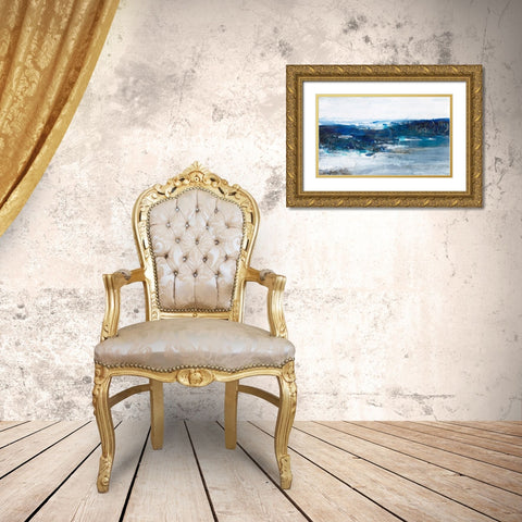 Mysterious Sea II Gold Ornate Wood Framed Art Print with Double Matting by Bramma, Lila
